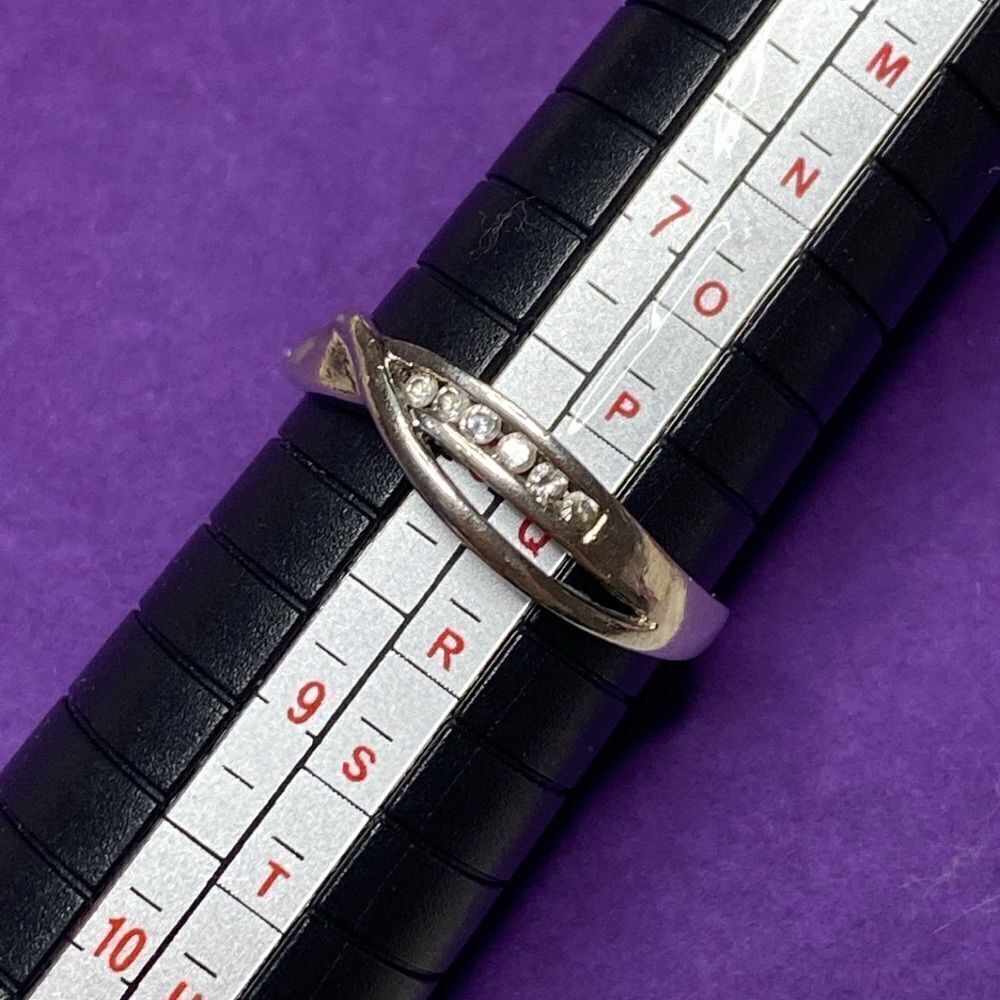 💛 925 CZ Bypass Ring - Picture 3 of 4